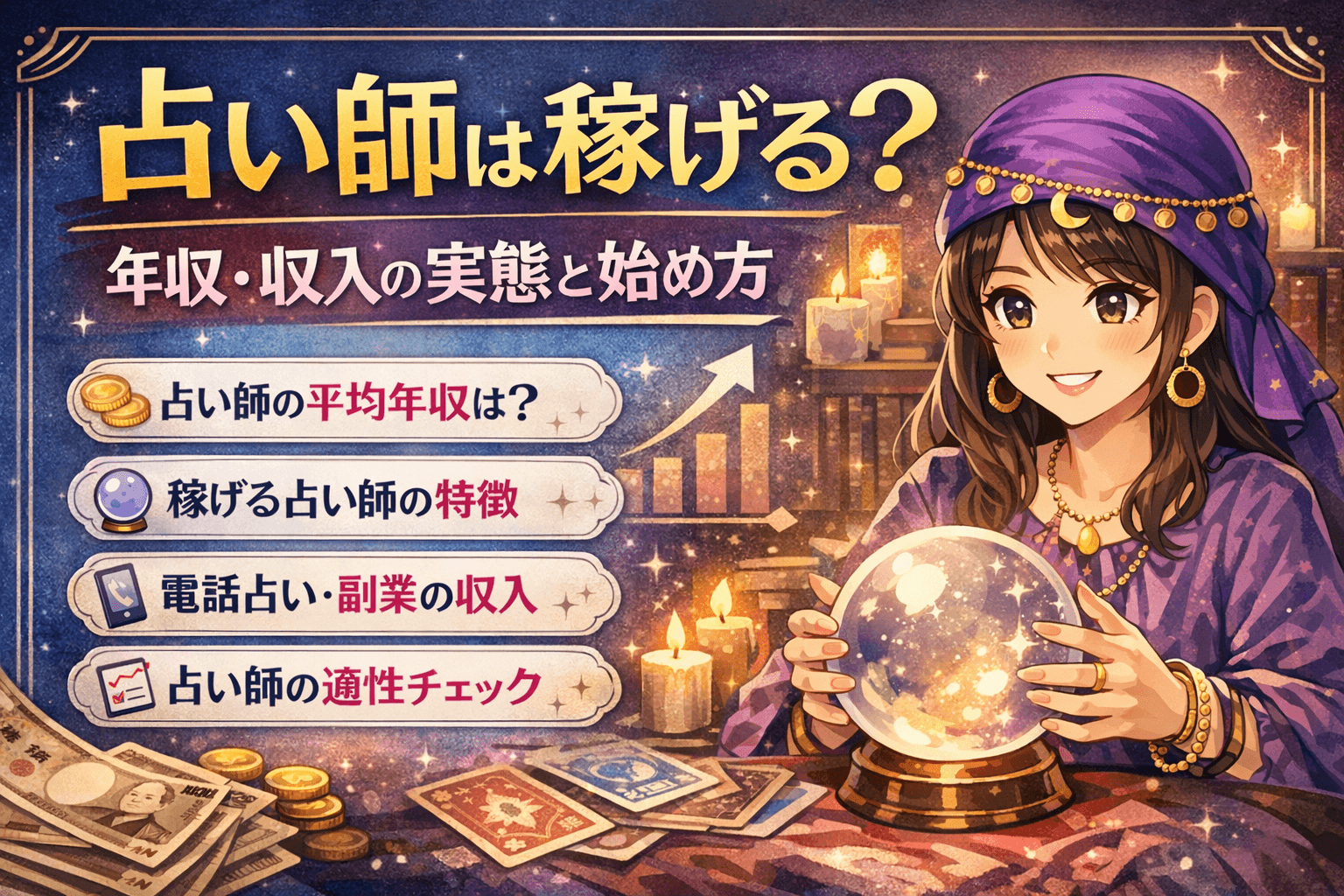 占い師の年収