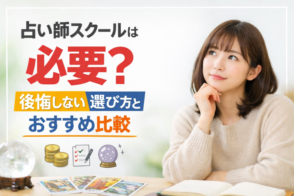 占い師スクールは必要?後悔しない選び方とおすすめの比較