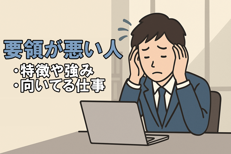 要領が悪い人に向いてる仕事10選｜自分の強みを活かせる働き方とは