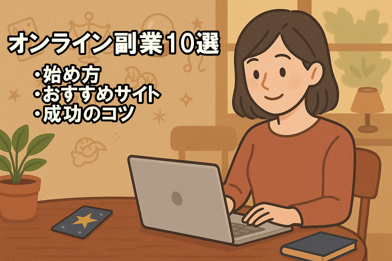 初心者でもできるオンライン副業10選｜始め方・おすすめサイト・成功のコツを解説