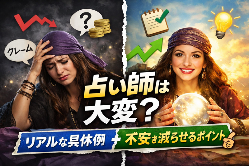 占い師は大変？リアルな具体例と不安を減らせるポイント